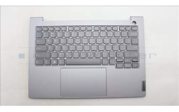 Lenovo 5CB1M48330 C-Cover with keyboard, English, Arctic Grey, Backlight, US