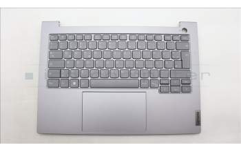 Lenovo 5CB1M48335 C-Cover with keyboard, German, Arctic Grey, Backlight, UK