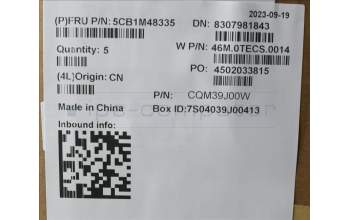 Lenovo 5CB1M48335 C-Cover with keyboard, German, Arctic Grey, Backlight, UK