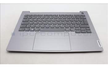 Lenovo 5CB1M48335 C-Cover with keyboard, German, Arctic Grey, Backlight, UK