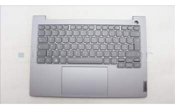 Lenovo 5CB1M48340 C-Cover with keyboard, Italian, Arctic Grey, Backlight, UK