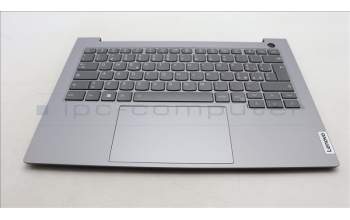 Lenovo 5CB1M48340 C-Cover with keyboard, Italian, Arctic Grey, Backlight, UK