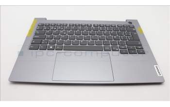 Lenovo 5CB1M48357 C-Cover with keyboard, Belgian, Arctic Grey, Non-Backlight, UK