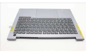 Lenovo 5CB1M48357 C-Cover with keyboard, Belgian, Arctic Grey, Non-Backlight, UK