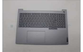 Lenovo 5CB1M48404 C-Cover with keyboard, Hebrew, Arctic Grey, Backlight, US
