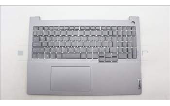 Lenovo 5CB1M48408 C-Cover with keyboard, Japanese, Arctic Grey, Backlight, JP