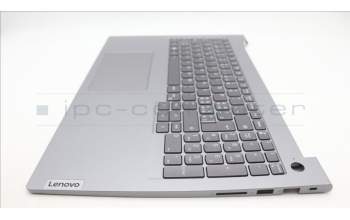 Lenovo 5CB1M48416 C-Cover with keyboard, Switzerland, Arctic Grey, Backlight, UK