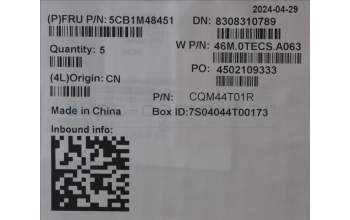 Lenovo 5CB1M48451 Tastatur inkl. Topcase ASM_UK W21KK AG NBL