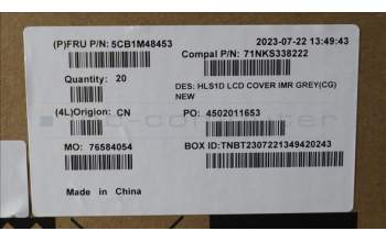 Lenovo 5CB1M48453 COVER LCD Cover C 82VG Grey New