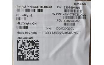 Lenovo 5CB1M48478 Tastatur inkl. Topcase ASM_NORDIC W21KG AGBL
