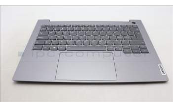 Lenovo 5CB1M48478 C-Cover with keyboard, Nordic, Arctic Grey, Backlight, UK