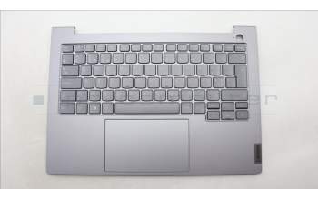 Lenovo 5CB1M48483 C-Cover with keyboard, Switzerland, Arctic Grey, Backlight, UK