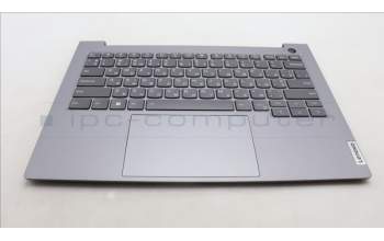 Lenovo 5CB1M48488 C-Cover with keyboard, Ukraine, Arctic Grey, Backlight, US