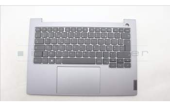 Lenovo 5CB1M48497 C-Cover with keyboard, French, Arctic Grey, Non-Backlight, US