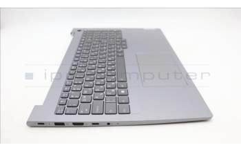 Lenovo 5CB1M48523 C-Cover with keyboard, Bulgarian, Arctic Grey, Backlight, UK