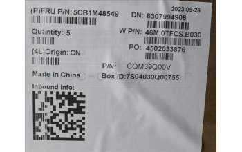 Lenovo 5CB1M48549 Tastatur inkl. Topcase ASM_UKR W21KH AGBL U