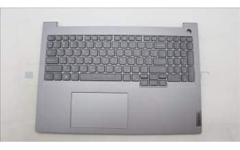 Lenovo 5CB1M48549 C-Cover with keyboard, Ukraine, Arctic Grey, Backlight, US