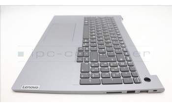 Lenovo 5CB1M48803 C-Cover with keyboard, UK English, Arctic Grey, Non-Backlight, UK