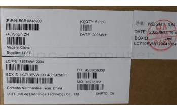 Lenovo 5CB1M48900 Tastatur inkl. Topcase ASM_ENG L83FS BK TEX