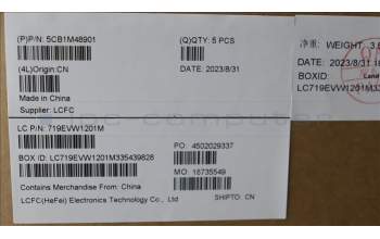 Lenovo 5CB1M48901 Tastatur inkl. Topcase ASM_FRA L83FS BK TEX