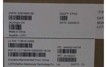 Lenovo 5CB1M50105 Tastatur inkl. Topcase ASM_UK L 82YXBK