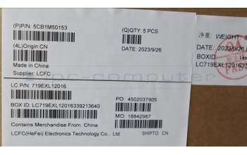 Lenovo 5CB1M50153 Tastatur inkl. Topcase ASM_ENG L 82YYBKTEX
