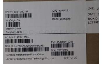 Lenovo 5CB1M50157 C-Cover with keyboard, Greek, Black, US