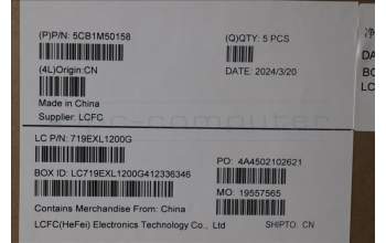 Lenovo 5CB1M50158 Tastatur inkl. Topcase deutsch L 82YYBKTEX