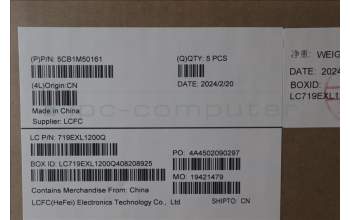 Lenovo 5CB1M50161 C-Cover with keyboard, Italian, Black, UK