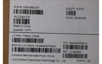 Lenovo 5CB1M50167 C-Cover with keyboard, Portuguese, Black, UK