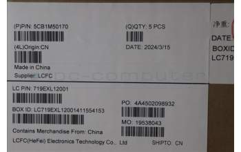 Lenovo 5CB1M50170 C-Cover with keyboard, Spanish, Black, UK