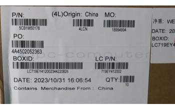 Lenovo 5CB1M50178 COVER L 83DF HINGE OG