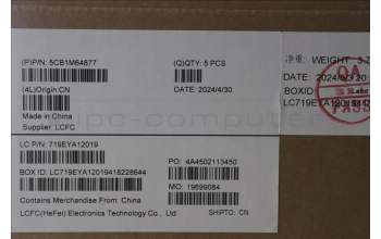 Lenovo 5CB1M64877 C-Cover with keyboard, Spanish, White Backlight, UK