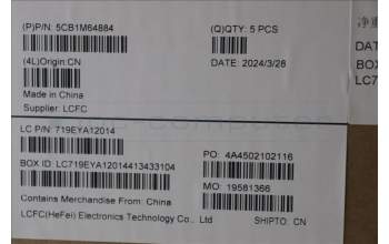 Lenovo 5CB1M64884 C-Cover with keyboard, Belgian, RGB Backlight, UK