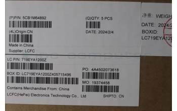 Lenovo 5CB1M64892 Tastatur inkl. Topcase ASM_USA ENG L 83DERGB