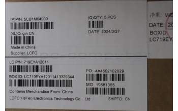 Lenovo 5CB1M64900 Tastatur inkl. Topcase ASM_ITA L 83DERGB