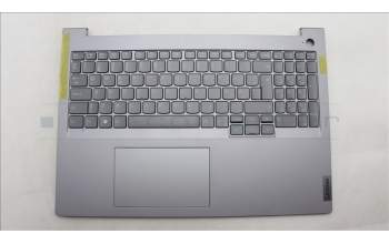 Lenovo 5CB1M70298 C-Cover with keyboard, Danish, Artic Grey, Backlight, UK