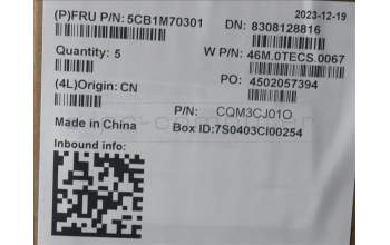 Lenovo 5CB1M70301 Tastatur inkl. Topcase ASM_DEN W21KJ AGBL