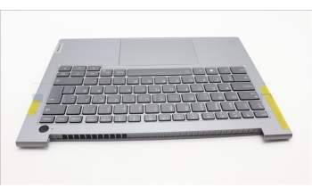 Lenovo 5CB1M70301 C-Cover with keyboard, Danish, Arctic Grey, Backlight, UK