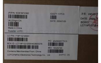 Lenovo 5CB1M72382 C-Cover with keyboard, German, w/Screw, UK