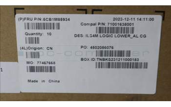 Lenovo 5CB1M85934 Lower Case, 83DA, Cloud Grey