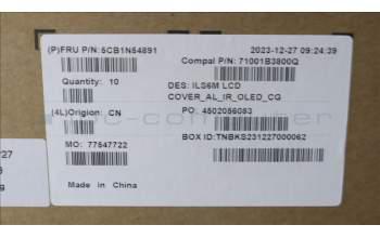 Lenovo 5CB1N54891 LCD Cover W/Ant C83DC OLEDIR AL CG