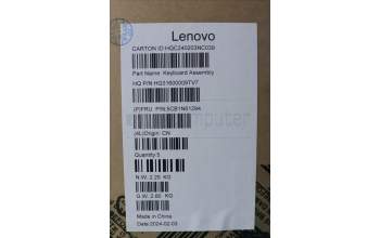 Lenovo 5CB1N61294 C-Cover with keyboard, English, Luna Grey, w/Storm Grey Keycaps, US
