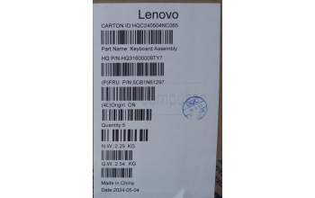 Lenovo 5CB1N61297 Tastatur inkl. Topcase ASM_ITA H83DR LG STO GY