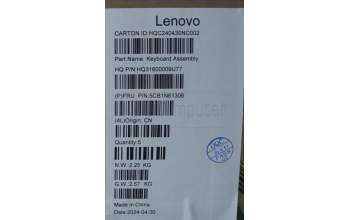 Lenovo 5CB1N61306 Tastatur inkl. Topcase ASM_RUS H83DR LG STO GY