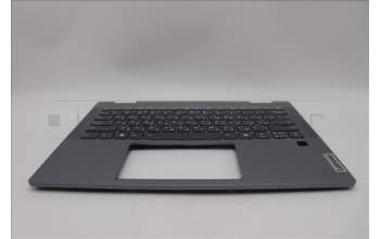 Lenovo 5CB1N61306 C-Cover with keyboard, Russian, Luna Grey, w/Storm Grey Keycaps, US