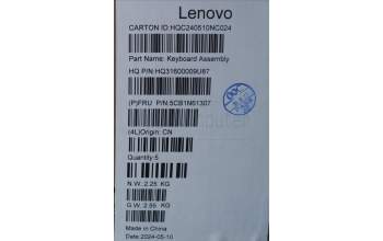 Lenovo 5CB1N61307 Tastatur inkl. Topcase ASM_FRA H83DR LG STO GY