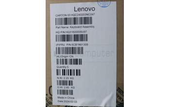 Lenovo 5CB1N61308 C-Cover with keyboard, German, Luna Grey, w/Storm Grey Keycaps, UK