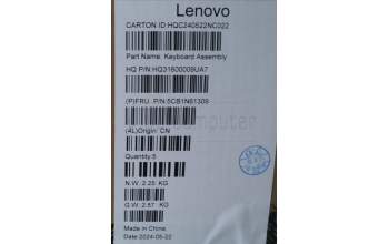 Lenovo 5CB1N61309 Tastatur inkl. Topcase ASM_ARA H83DR LG STO GY