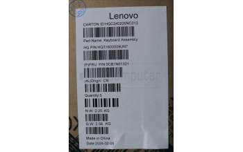 Lenovo 5CB1N61321 Tastatur inkl. Topcase ASM_CZE/SLKH83DRLGSTOGY
